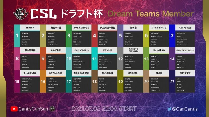 【荒野行動】CSL ドラフト杯！