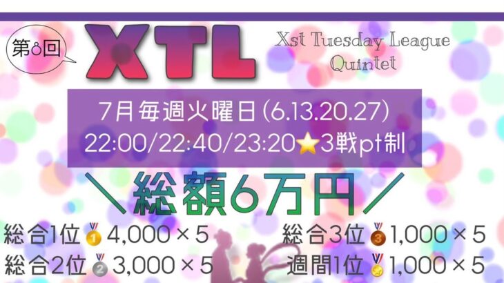【荒野行動】第8回XTLクインテットリーグ戦DAY3　実況配信