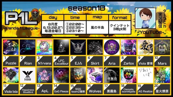 【荒野行動】P1L~Season18~《Day3》実況!!【遅延あり】