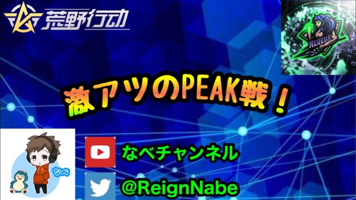 【荒野行動】peak戦ゲリラ配信(o^^o)！