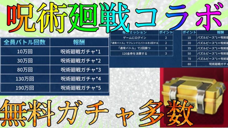 【荒野行動】知らないと損？？呪術廻戦コラボガチャやお年玉ゲットのチャンスを見逃すな！！