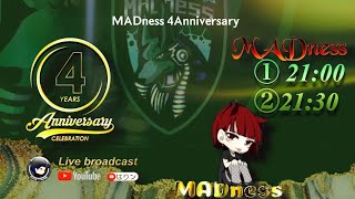 【荒野行動】MADness 4Years Aniversary Room 3SQ 21:00 & 21:30【大会実況】GB