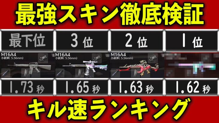 【荒野行動】M16銃スキンのキル速ランキング【荒野の光】#shorts  #NE夏祭り2022