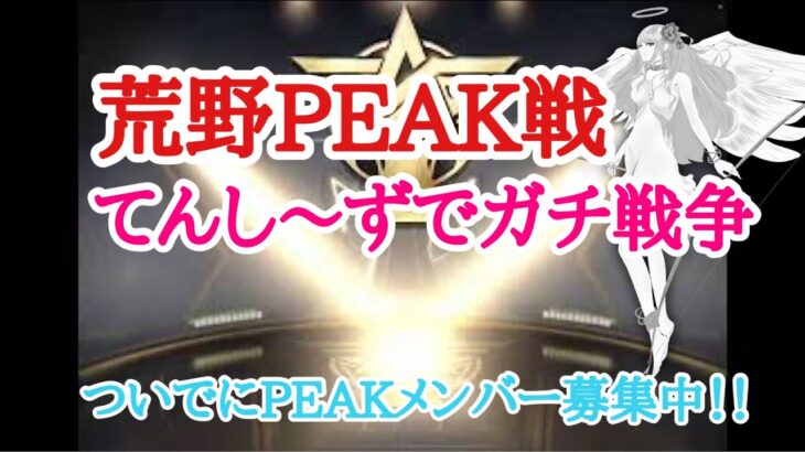 【荒野行動】PEAK戦周ります、てんし～ず【初見さんコメント大歓迎】