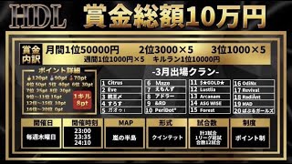 【荒野行動】【HDL】3月期リーグ戦配信　DAY2　※遅延あり