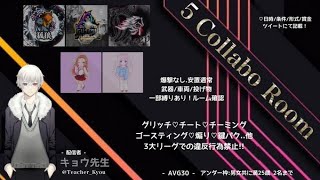 【荒野行動】- ̗̀✭ ❺Collaboration Room ✭  ̖́-３戦PT制　実況：キョウ先生【Vtuber】