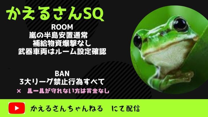 [荒野行動] 　～ スクワッド賞金ルーム2連戦 ～配信実況🐸