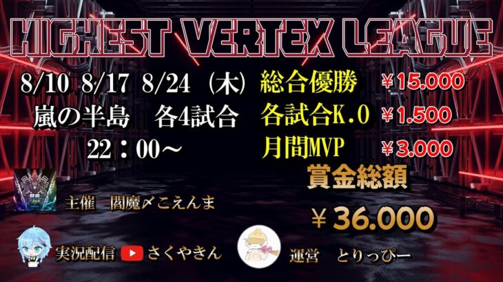 【荒野行動】HIGHEST VERTEX LEAGUE day2実況!!