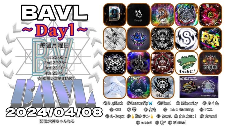 【荒野行動】実況！【BAVL】~4月度day1~FFL/ASGL提携リーグ予選