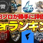 【荒野行動】Bプロ最強によるプロチームTier表ランキング！　前編