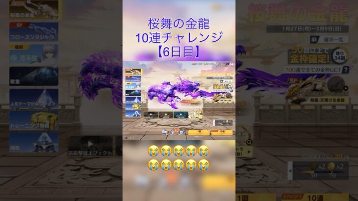 【荒野行動】桜舞の金龍10連チャレンジ6日目