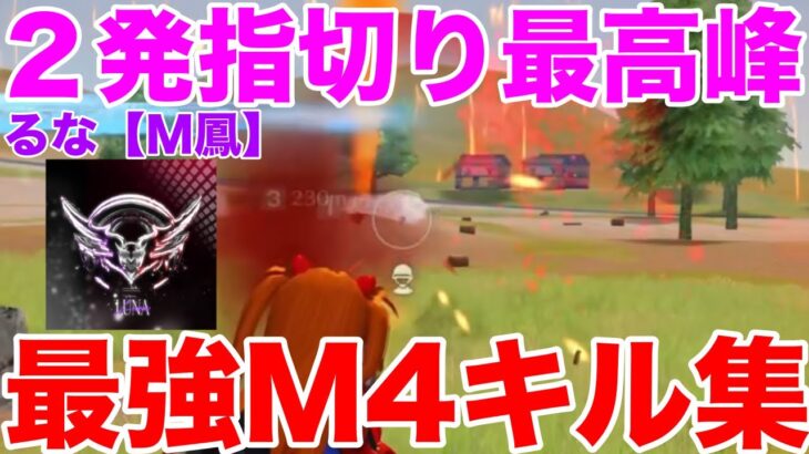 【荒野行動】60フレーム２発指切り最高峰のM4キル集