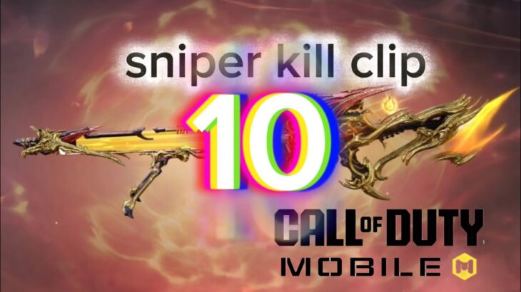 CODモバイル　バトルロイヤル　ついにスナイパーキル集第10弾！