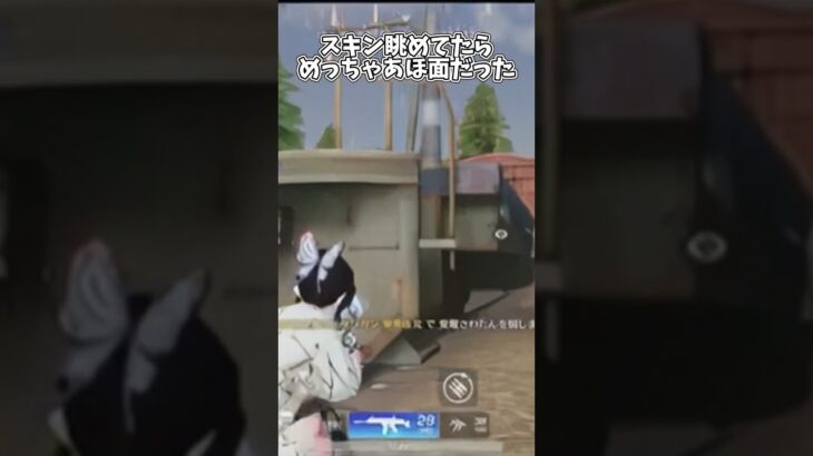 スキン眺めてたらめっちゃあほ面だった【荒野行動】