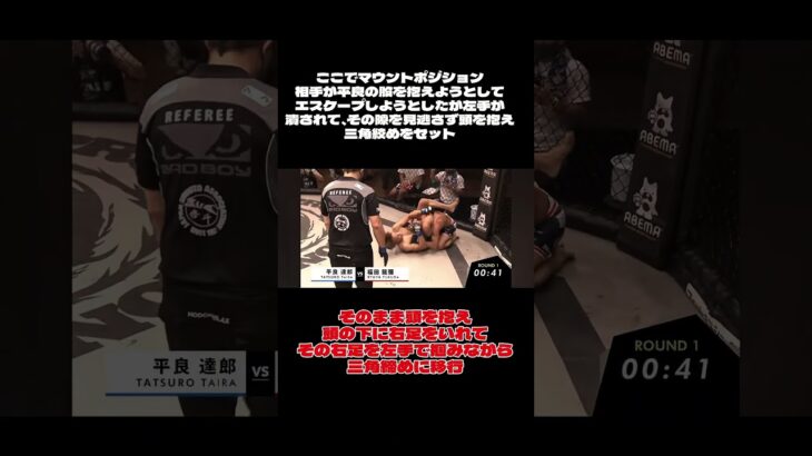 平良達郎の三角絞めを解説 #jiujitsu #mma #rizin #ゲーム実況 #ufc #荒野行動 #朝倉未来 #フォトナ #平良達郎#fyp