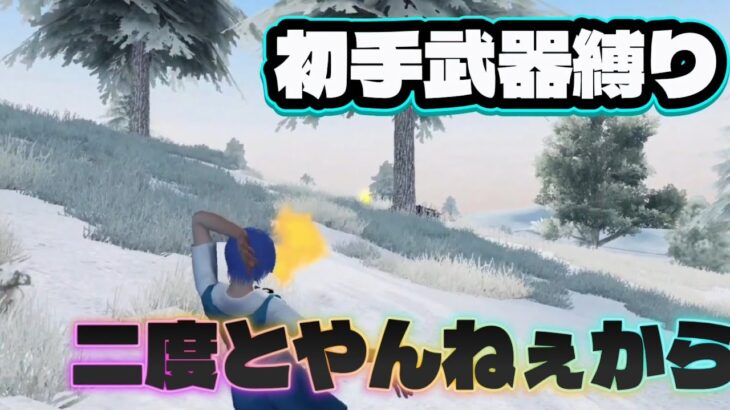 初手武器縛りしたら精神崩壊した #のんびり #ゲーム実況#荒野行動#おすすめ