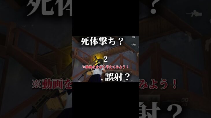 クイズ、死体撃ち？誤射？4 #荒野行動 #ゲーム実況
