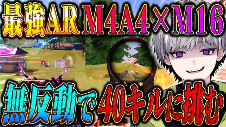 【無反動男が】環境最強ARを2丁持ちしたら40キルいける説w【#荒野行動 】