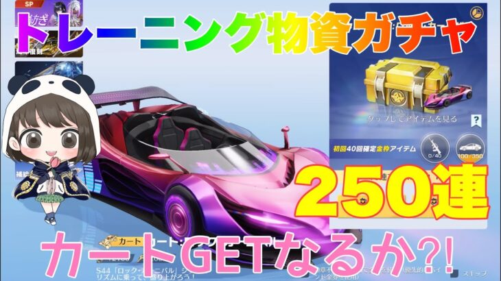 【荒野行動】S44トレーニング物資ガチャ250連カートGETなるか⁈ #荒野行動 #荒野行動ガチャ #荒野あーちゃんねる