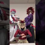 上弦でバンバラダンス踊ってみた🕺🕺🕺 #鬼滅の刃 #無限城 #cosplay #童磨 #猗窩座#黒死牟 #声真似 #demonslayer