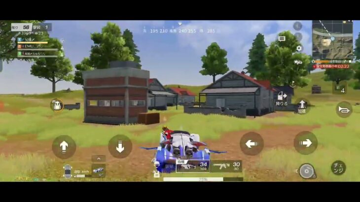 【荒野行動】「疾風迅雷」疾風の如く。精鋭達と野良ナシ通常マッチ。クインテット。勇敢に戦う精鋭達の勇姿をとくとご覧あれ。ワイルドな実況付きでドン勝つを目指す旅。ワイルドシリーズ。楽しむのが1番。