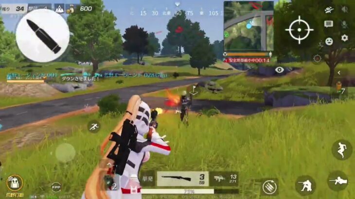 (荒野行動)孤島作戦の5クインテットを1人でした、19キル勝利です。プレイヤーいなかったと思います。無音で、字幕機能あり、詳しくは概要欄で