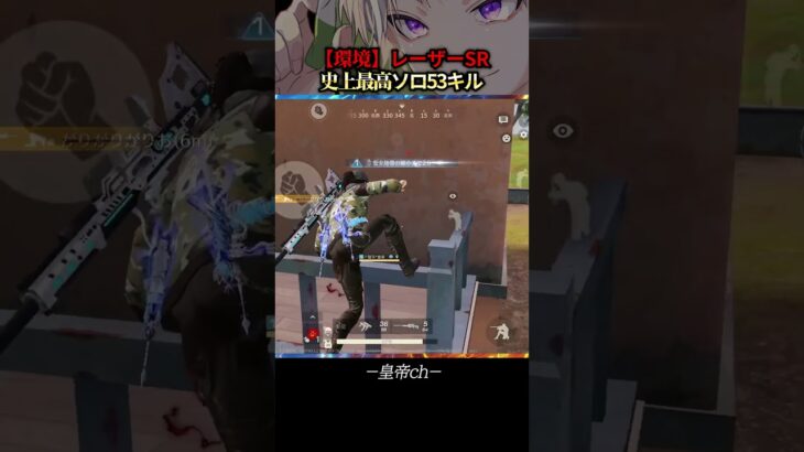【新環境】レーザーSR使ってみたら史上最強キル数【#荒野行動 】