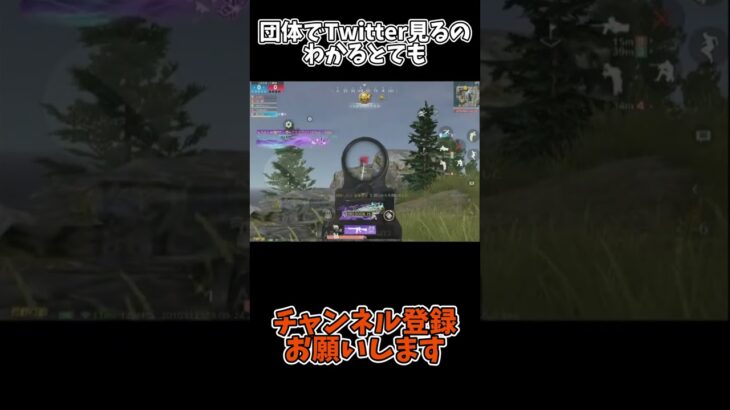団体でTwitter見るのわかるとても【荒野行動】